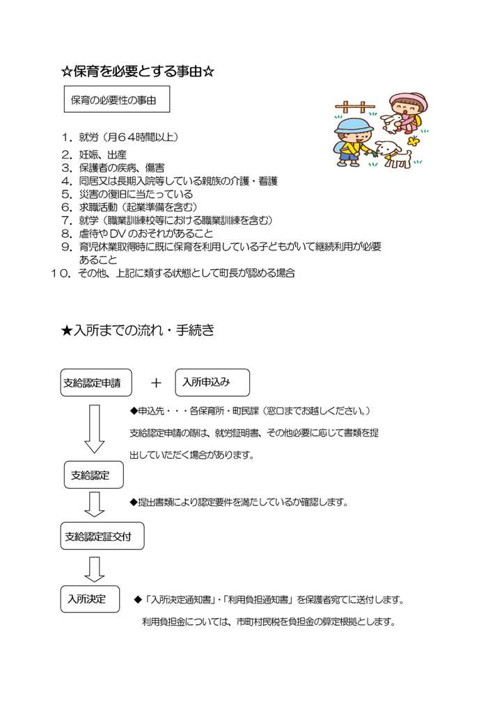 保育所に入所するには