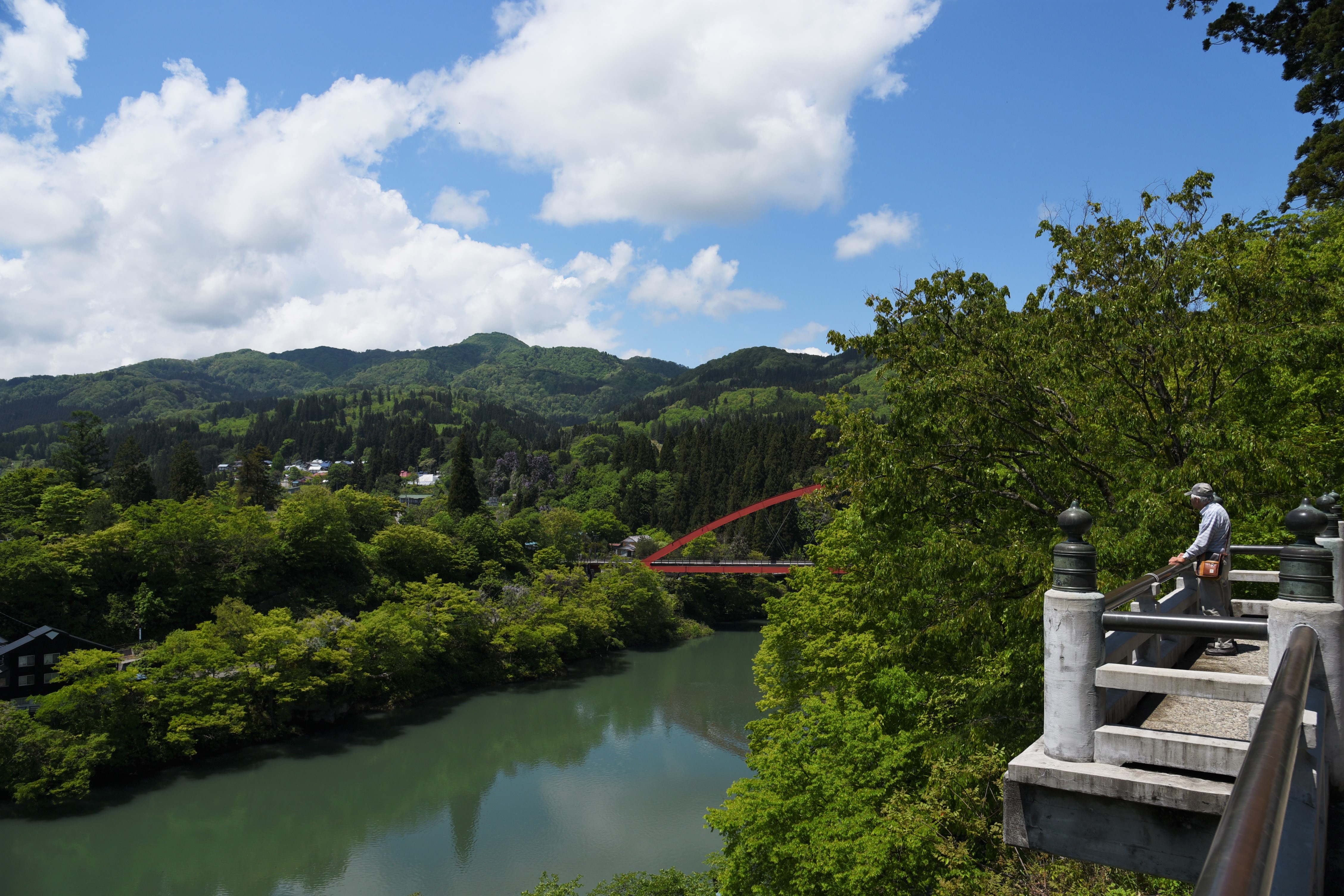 圓藏寺舞台からの目線の画像