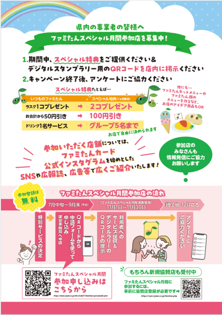 子育て応援パスポート参加希望事業者へ